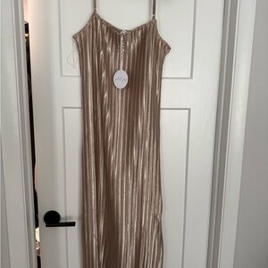 Petal & Pup Gold Maxi Dress